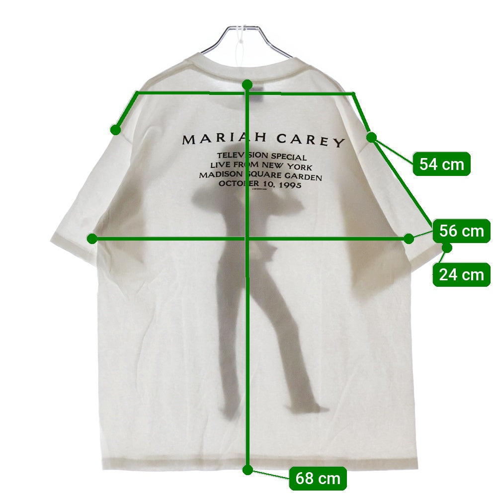 VINTAGE(ヴィンテージ) 90s MARIAH CAREY DAYDREAM MONOCHROME TEE マライアキャリー 両面プリント Tシャツ 半袖カットソー ホワイト