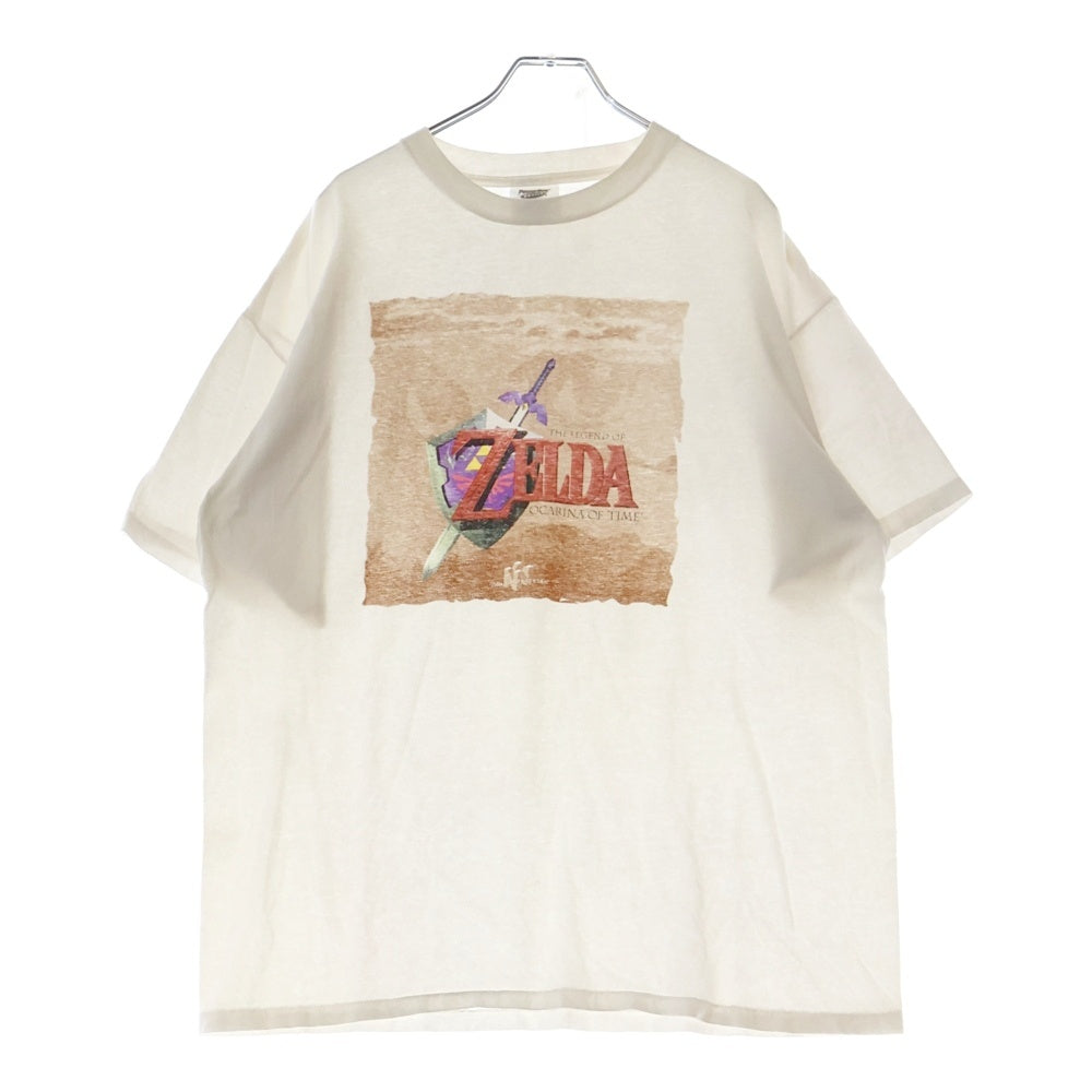 VINTAGE(ヴィンテージ) 90s THE LEGEND OF ZELDA OCARINA OF TIME ゼルダの伝説 時のオカリナ 任天堂 Tシャツ 半袖カットソー ホワイト