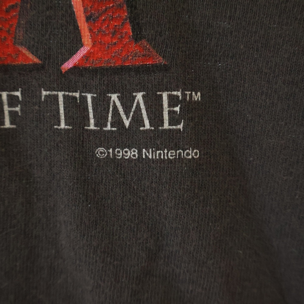 VINTAGE(ヴィンテージ) 90s THE LEGEND OF ZELDA OCARINA OF TIME ゼルダの伝説 時のオカリナ 任天堂 Tシャツ 半袖カットソー グレー