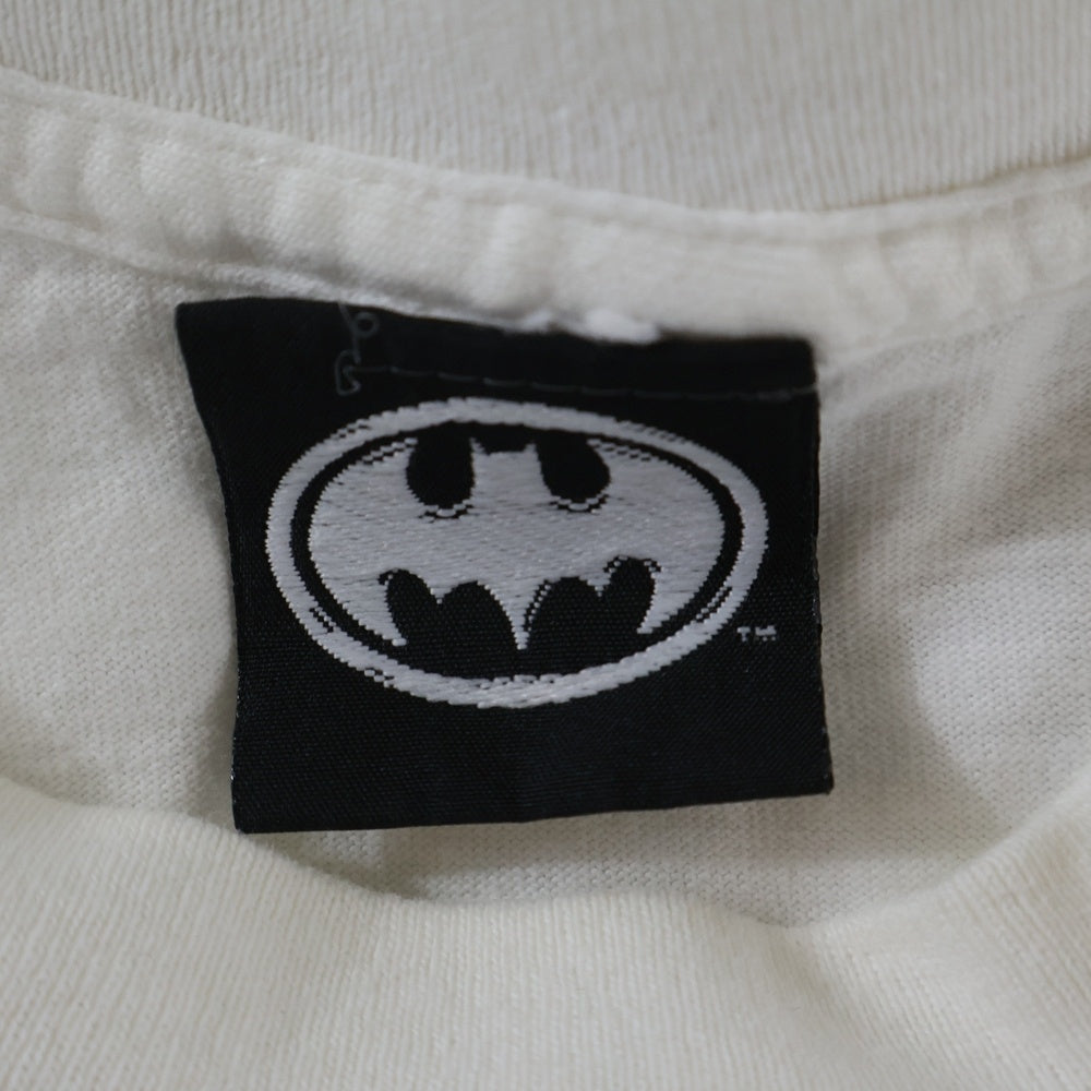 VINTAGE(ヴィンテージ) 90s BATMAN GOTHAM GLOBE バットマン プリント Tシャツ 半袖カットソー ホワイト