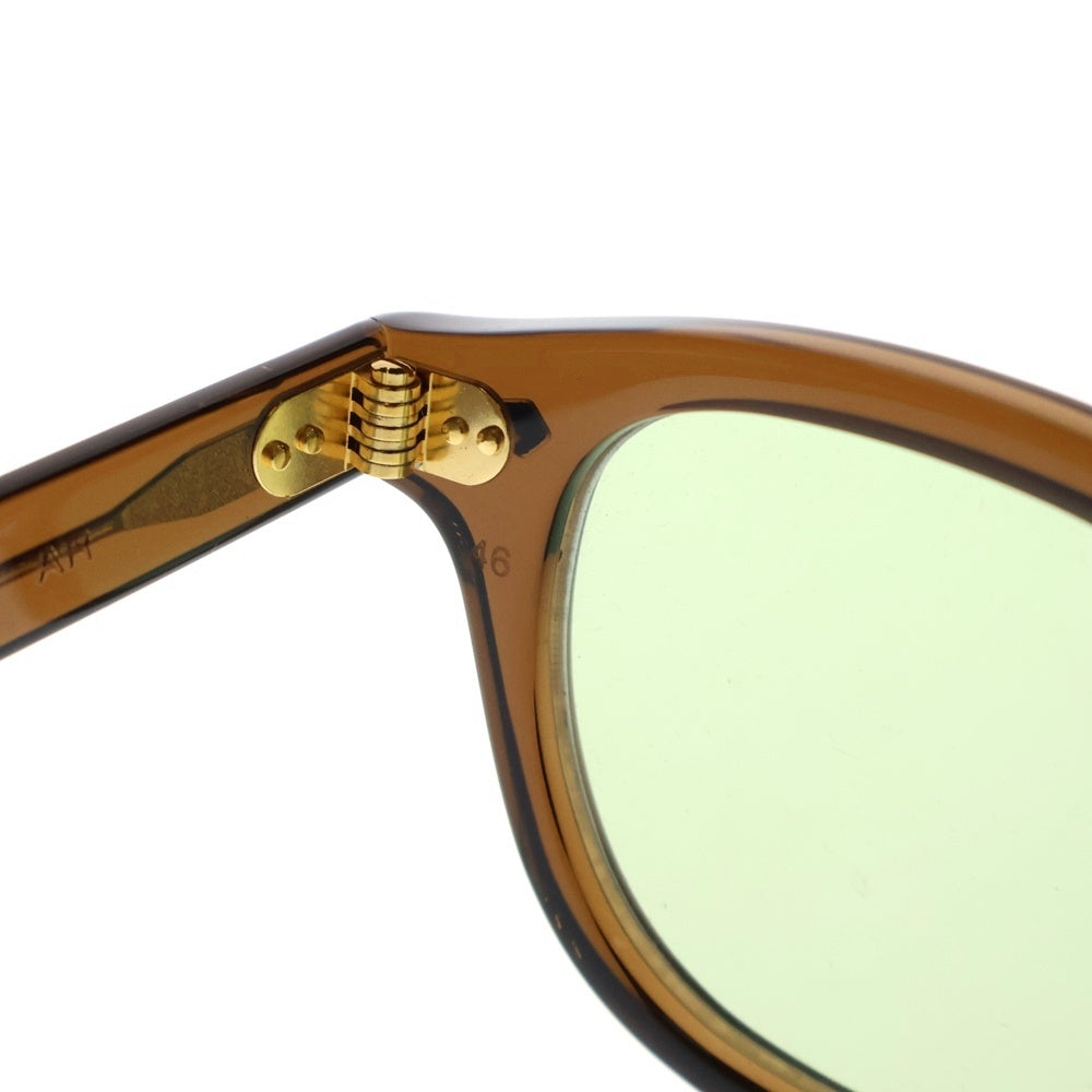 JULIUS TART OPTICAL(ジュリアス タートオプティカル) ウェリントン アイウェア メガネ サングラス 復刻ARNEL PL-102CA AR 46/24 GOLD Red Brown