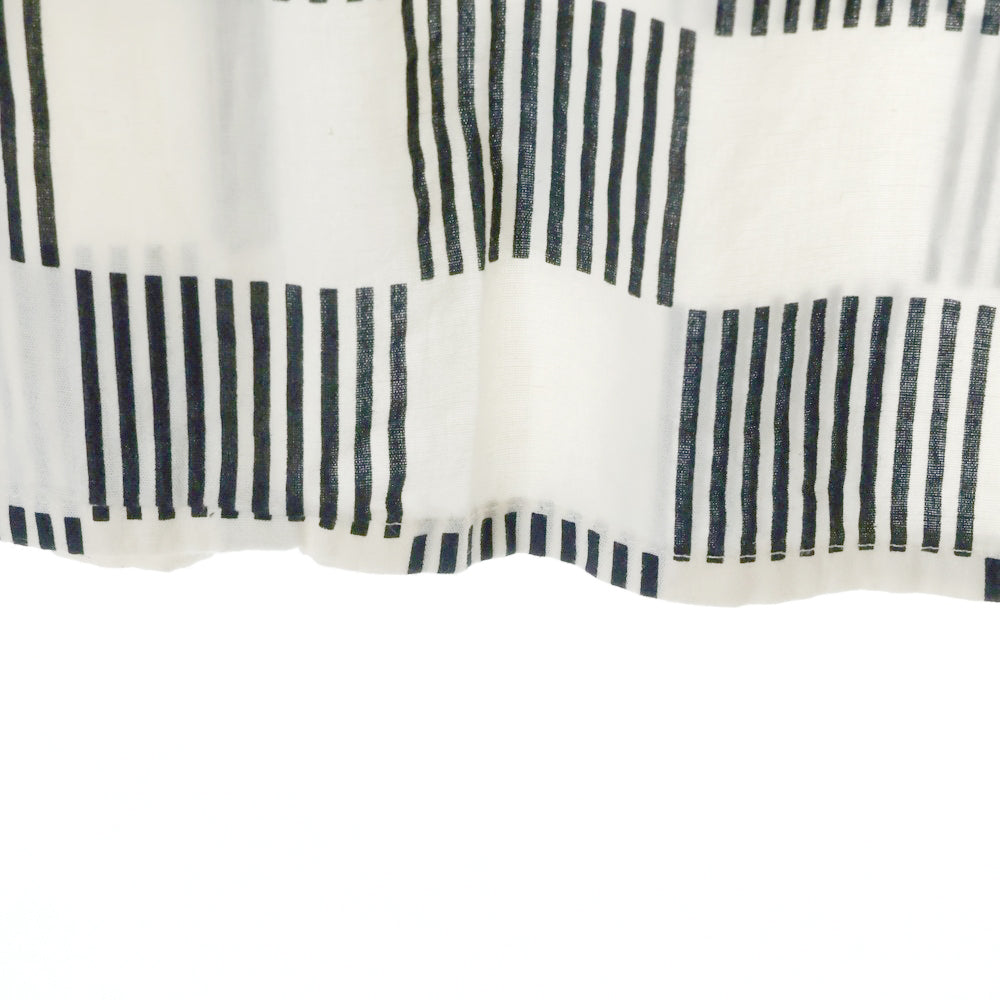 TENDERLOIN(テンダーロイン) 16SS CHECKER OPEN COLLAR SHIRT チェッカー オープンカラー 半袖シャツ ホワイト/ブラック