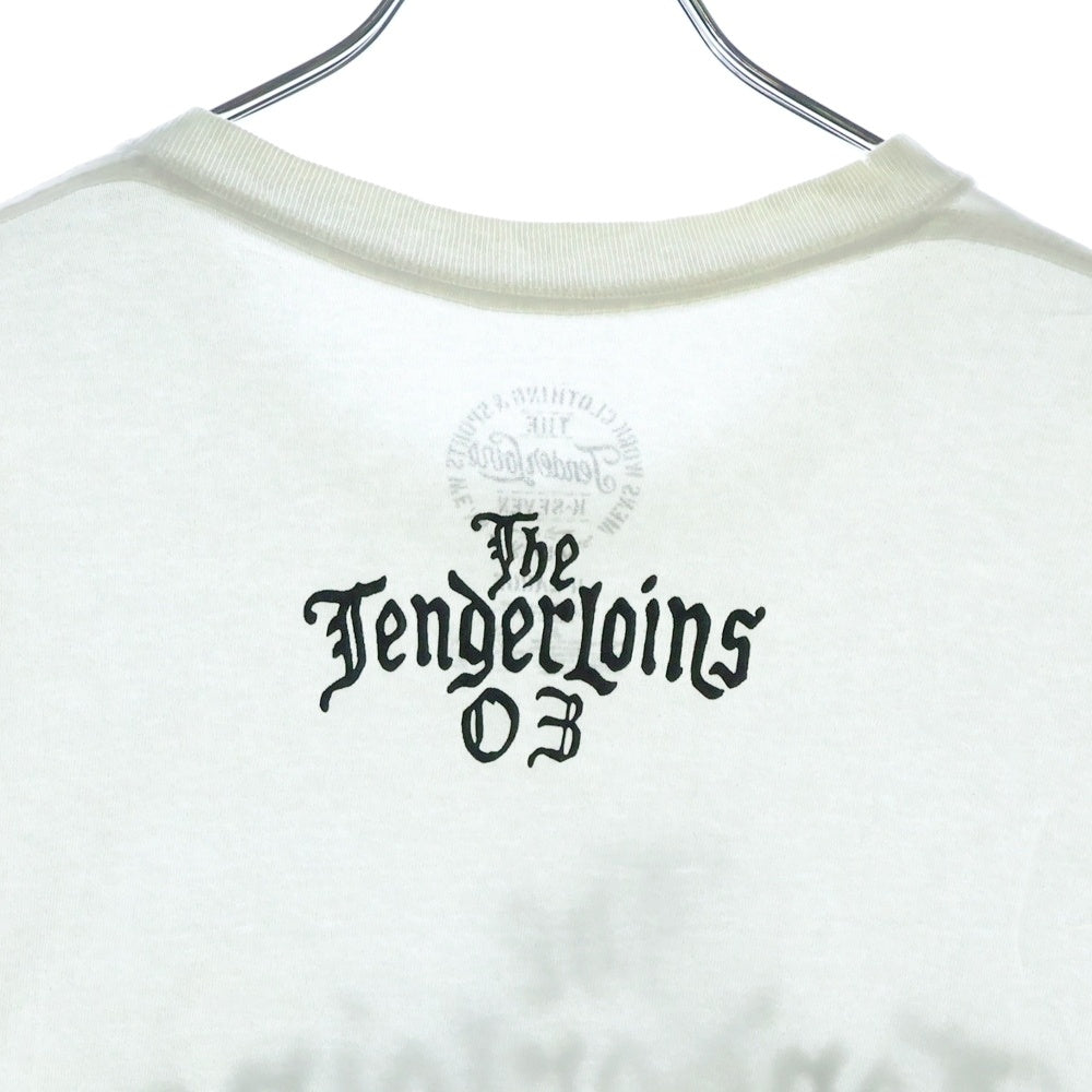 TENDERLOIN(テンダーロイン) THE TENDERLOIN TEE フロント ロゴ プリント Tシャツ 半袖カットソーホワイト