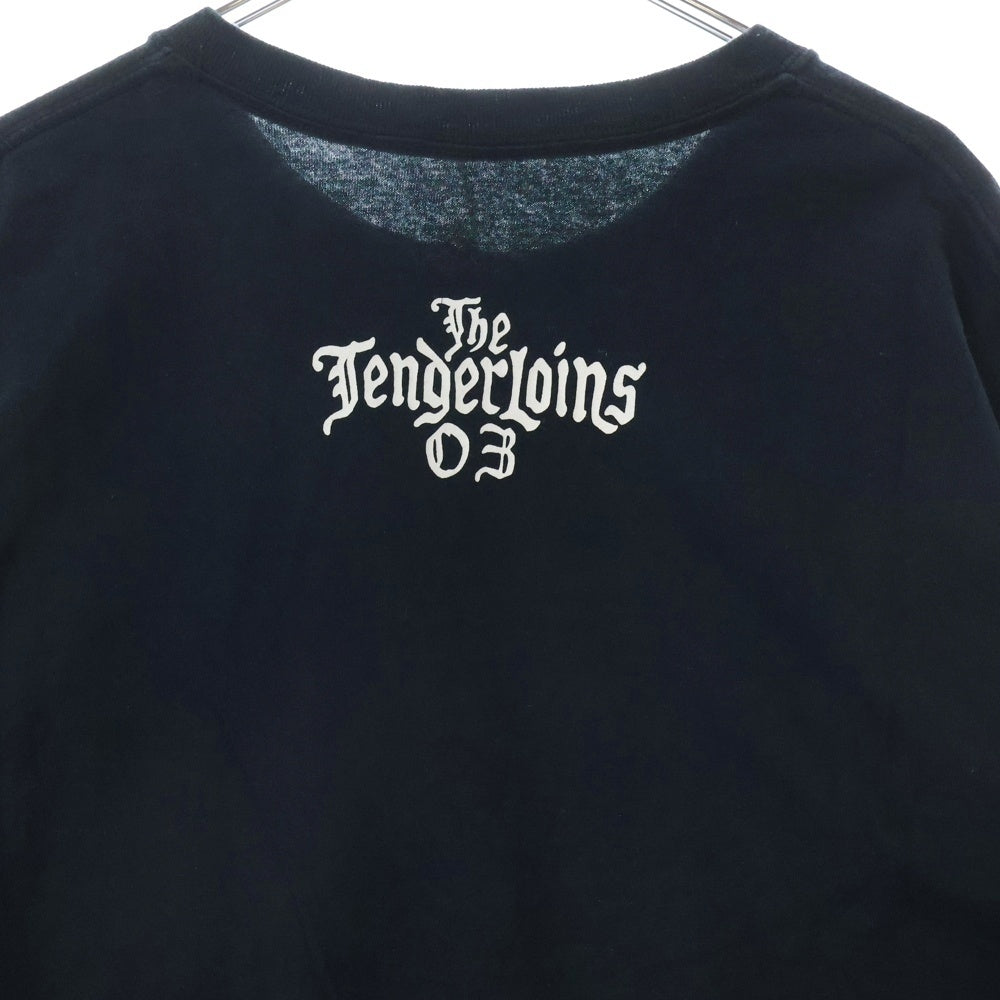 TENDERLOIN(テンダーロイン) THE TENDERLOIN TEE フロント ロゴ プリント Tシャツ 半袖カットソーネイビー