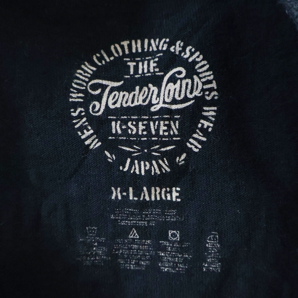 TENDERLOIN(テンダーロイン) THE TENDERLOIN TEE フロント ロゴ プリント Tシャツ 半袖カットソーネイビー