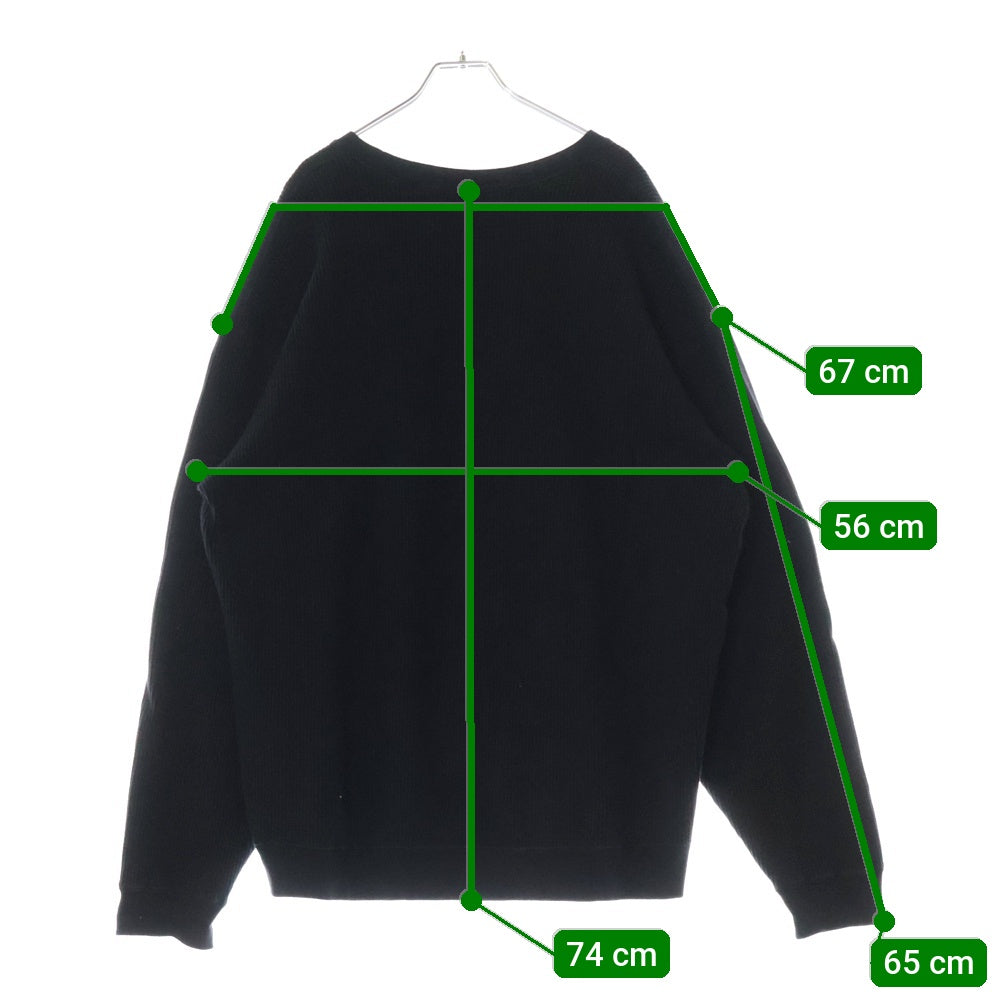 NEIGHBORHOOD(ネイバーフッド) 21AW WAFFLE C-CREW.L/S ワッフルスウェット カットソー ブラック 212OKNH-CSM02