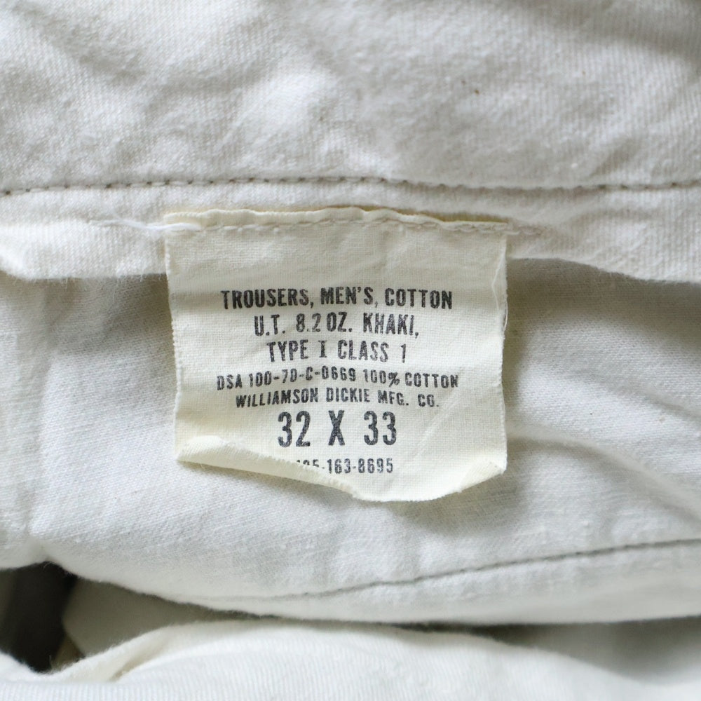 VINTAGE(ヴィンテージ) 70s TROUSERS トラウザーズ チノ パンツ カーキ