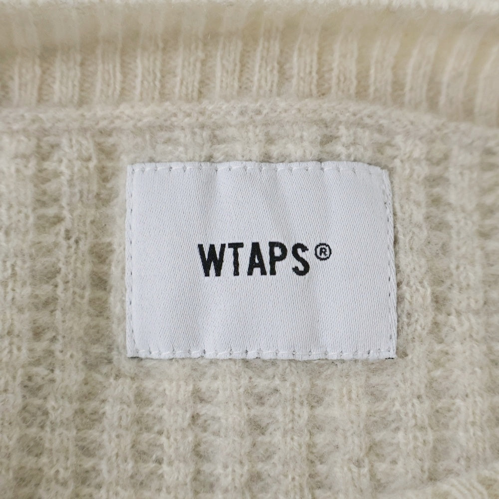WTAPS(ダブルタップス) 19AW WAFFLE/SWEATER.WOOL ワッフル セーター ウール オートミール ニット アイボリー192MADT-KNM04