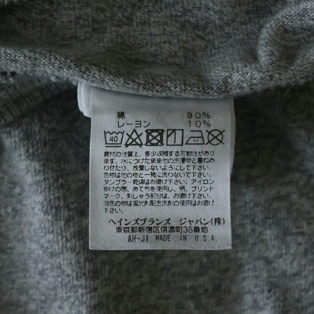 CHAMPION(チャンピオン) T1011 ティーテンイレブン ショートスリーブポケット MADE IN USA Tシャツ 半袖カットソー グレー
