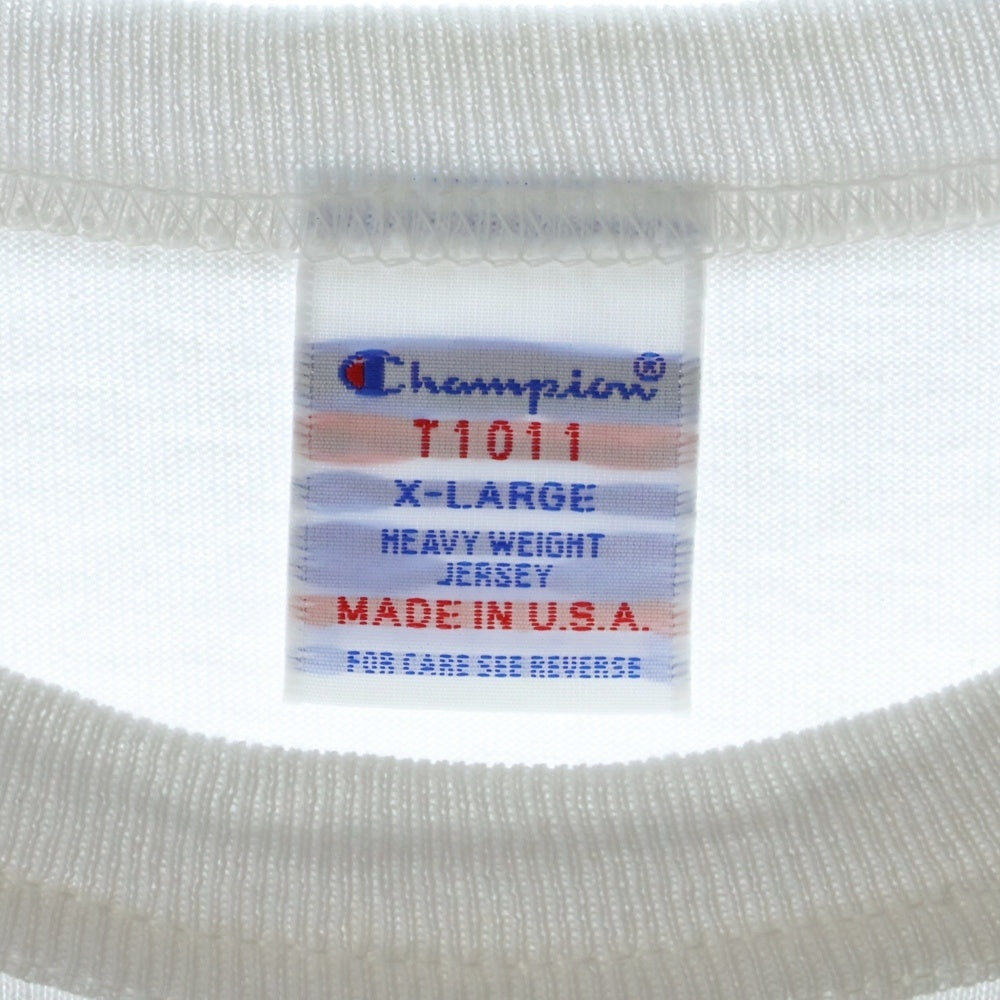 CHAMPION(チャンピオン) T1011 ティーテンイレブン ショートスリーブ MADE IN USA Tシャツ 半袖カットソー ホワイト