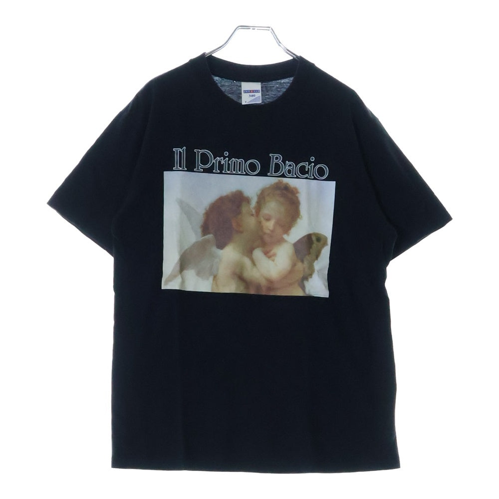 VINTAGE(ヴィンテージ) 00s IL PRIMO BACIO JERZEES 340 フロントプリント エンジェル 天使 半袖 Tシャツ カットソー ブラック