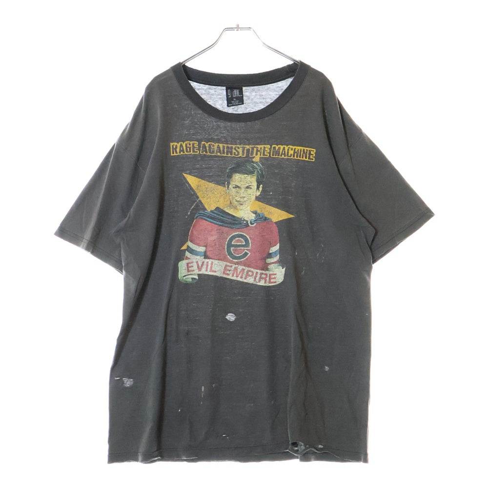 VINTAGE(ヴィンテージ) 90s RAGE AGAINST THE MACHINE EVIL EMPIRE TEE レイジ・アゲインスト・ザ・マシーン バンド 両面プリント半袖Tシャツ カットソー ブラック
