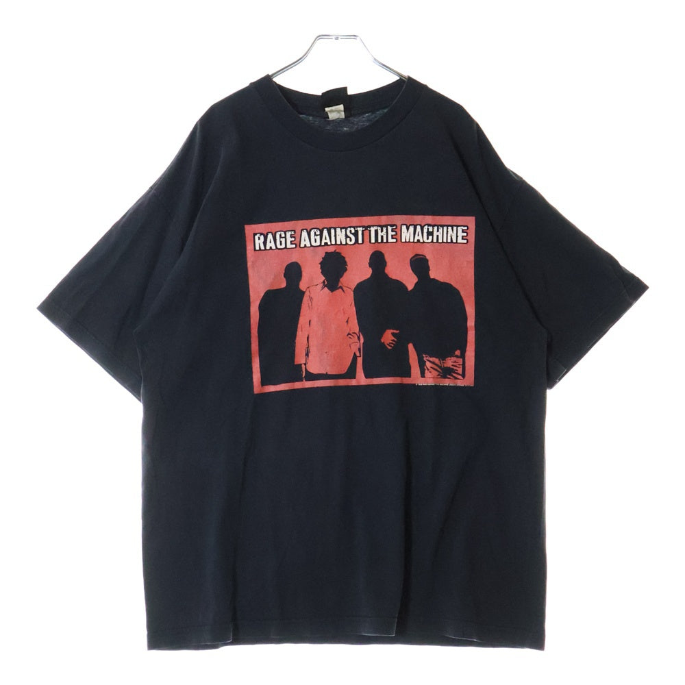 VINTAGE(ヴィンテージ) 00s RAGE AGAINST THE MACHINE MEMBER TEE レイジ・アゲインスト・ザ・マシーン バンド フロントプリント半袖Tシャツ カットソー ブラック