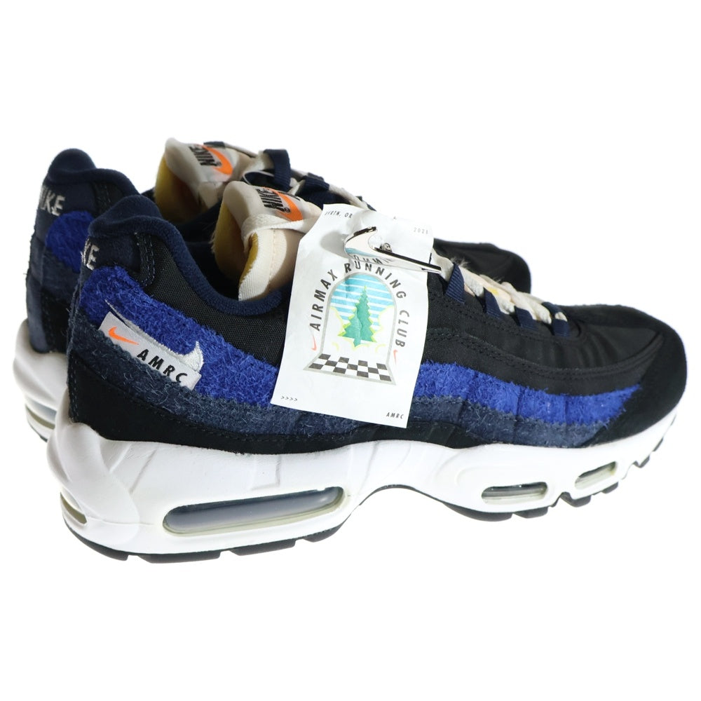 NIKE(ナイキ) AIR MAX 95 SE BLACK/SAIL-OBSIDIAN-DEEP ROYAL BLUE DH2718-001 エア マックス 95 シーズナルエディション ローカットスニーカー ブラック/ブルー US8/26cm