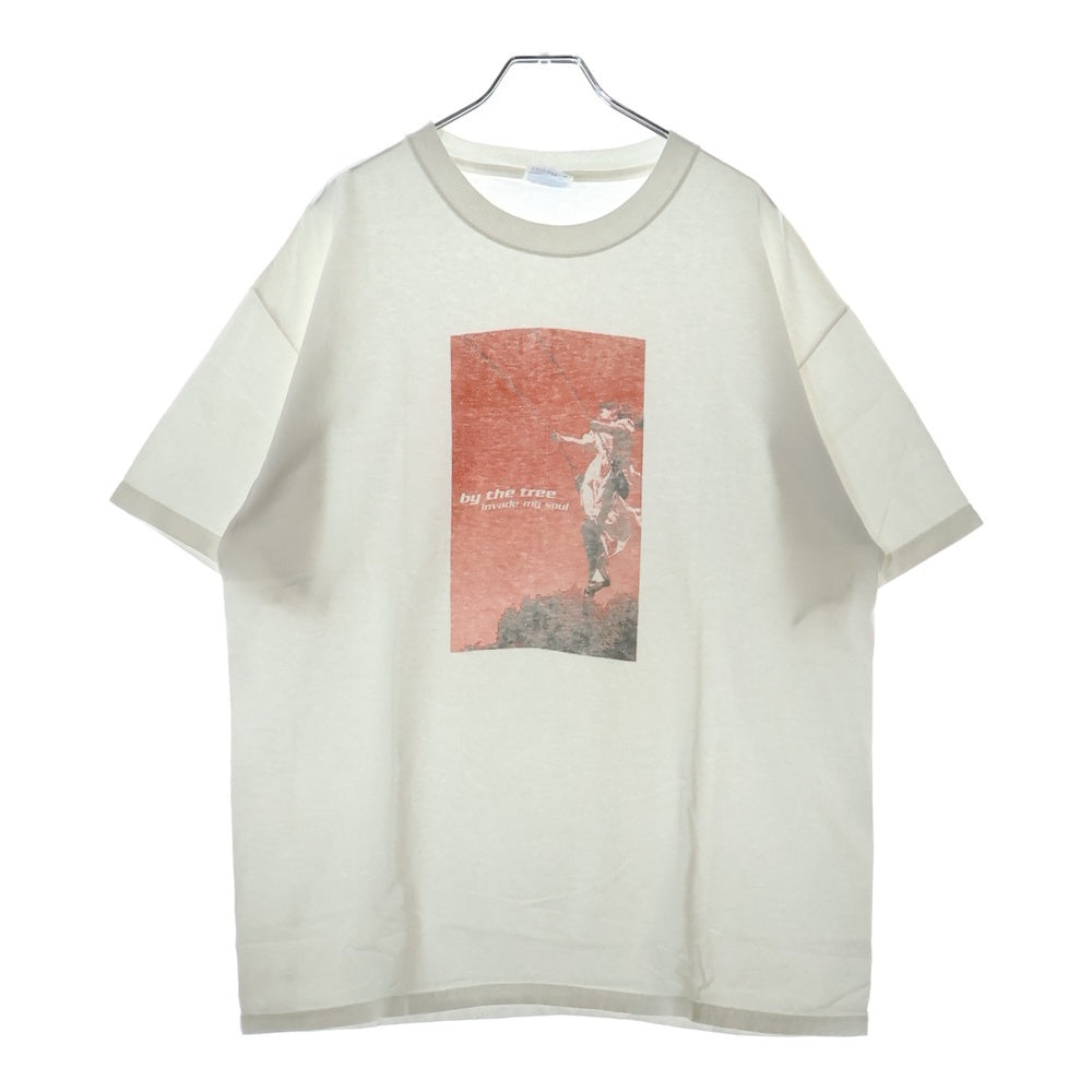VINTAGE(ヴィンテージ) 00s BY THE TREE INVADE MY SOUL HANES バイ ザ スリー 両面プリント 半袖 Tシャツ カットソー ホワイト