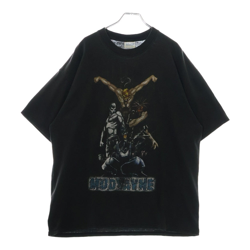 VINTAGE(ヴィンテージ) 00s MUDVAYNE M&O マッドヴェイン 両面プリント 半袖 Tシャツ カットソー ブラック