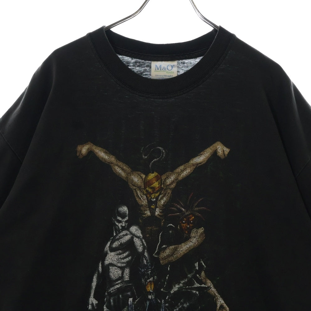 VINTAGE(ヴィンテージ) 00s MUDVAYNE M&O マッドヴェイン 両面プリント 半袖 Tシャツ カットソー ブラック