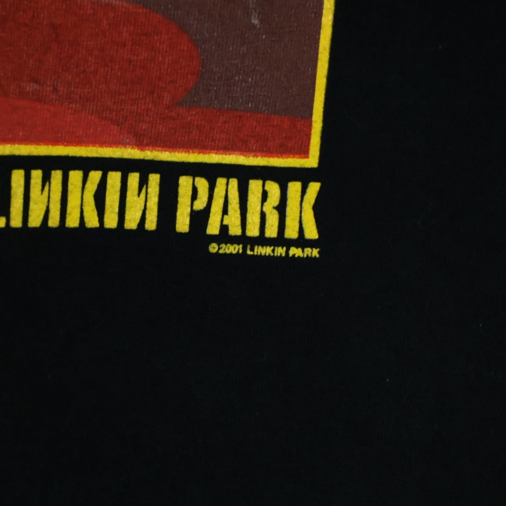 VINTAGE(ヴィンテージ) 00s LINKIN PARK HYBRID THEORY リンキンパーク ハイブリッドセオリー 両面プリント 半袖Tシャツ カットソー ホワイト