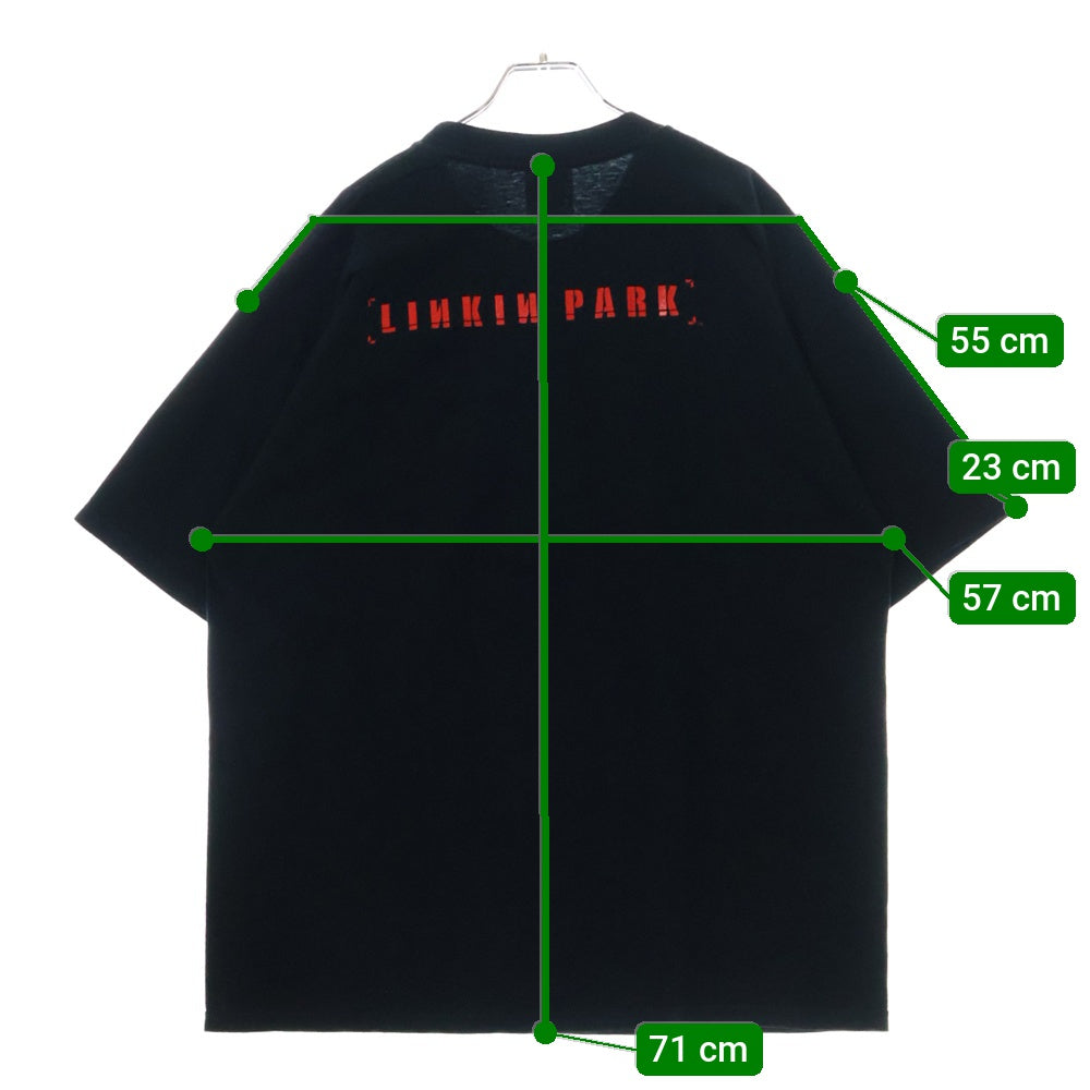 VINTAGE(ヴィンテージ) 00s LINKIN PARK HYBRID THEORY リンキンパーク ハイブリッドセオリー 両面プリント 半袖Tシャツ カットソー ホワイト