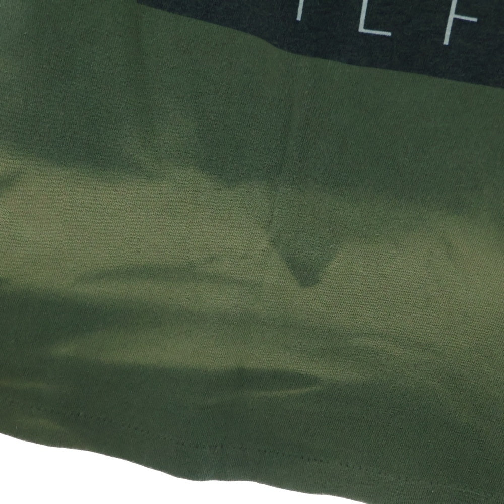 VINTAGE(ヴィンテージ) 90s KERMIE HILFLIPPER セサミストリート カーミット パロディ 両面プリントプリント 半袖Tシャツ カットソー カーキ