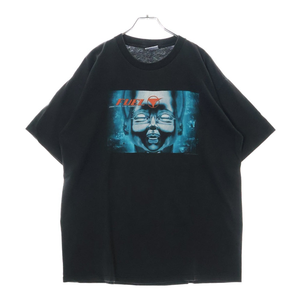 VINTAGE(ヴィンテージ) 00s FUEL SOMETHING LIKE HUMAN 2000 フューエル 両面プリント 半袖 Tシャツ カットソー ブラック