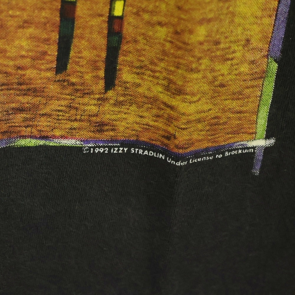 VINTAGE(ヴィンテージ) 90s IZZY STRADLIN UNDER LICENSE TO BROCKUM And The Ju Ju Hound イジー ストラドリン 両面プリント 半袖Tシャツ ブラック