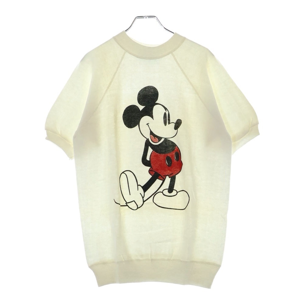 VINTAGE(ヴィンテージ) 60-70s DISNEY MICKEY ディズニー 白足 ミッキー 半袖 スウェット ホワイト