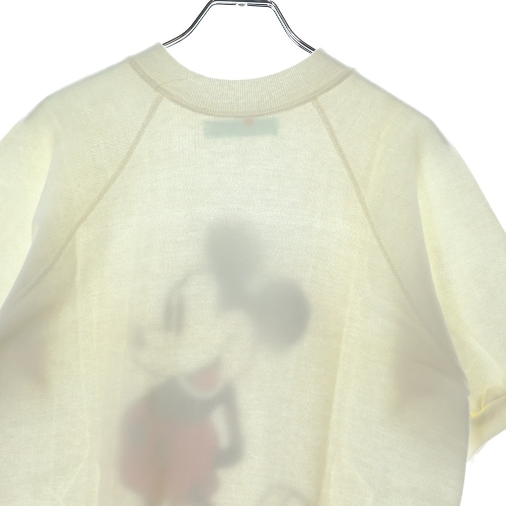 VINTAGE(ヴィンテージ) 60-70s DISNEY MICKEY ディズニー 白足 ミッキー 半袖 スウェット ホワイト