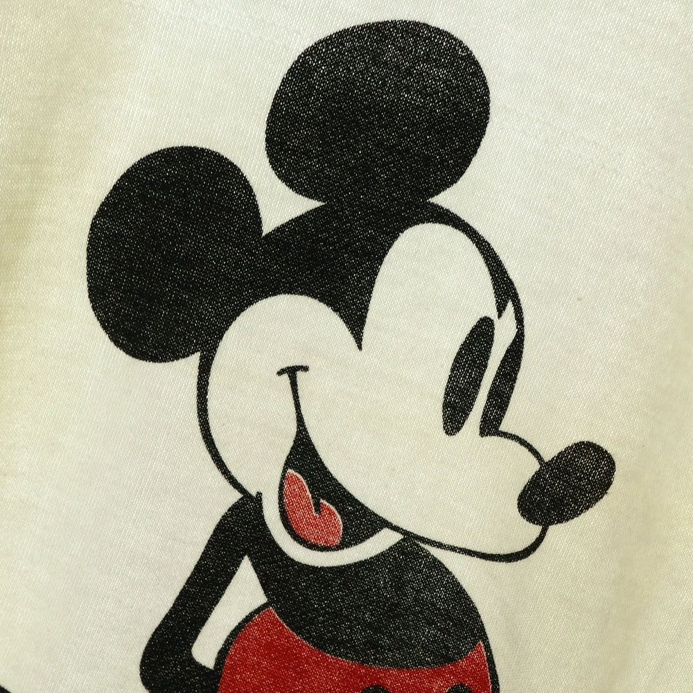 VINTAGE(ヴィンテージ) 60-70s DISNEY MICKEY ディズニー 白足 ミッキー 半袖 スウェット ホワイト