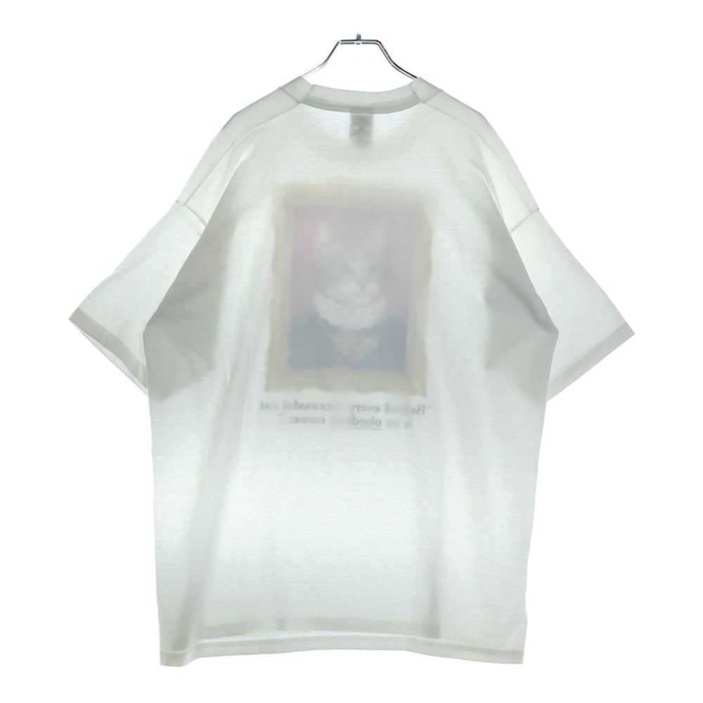 VINTAGE(ヴィンテージ) 00s CAT ART TEE キャットアート フロントプリント半袖Tシャツ カットソー ホワイト