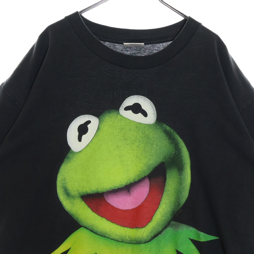 VINTAGE(ヴィンテージ) 90s KERMIT BIG FACE TEE カーミット 両面プリント半袖Tシャツ カットソー ブラック