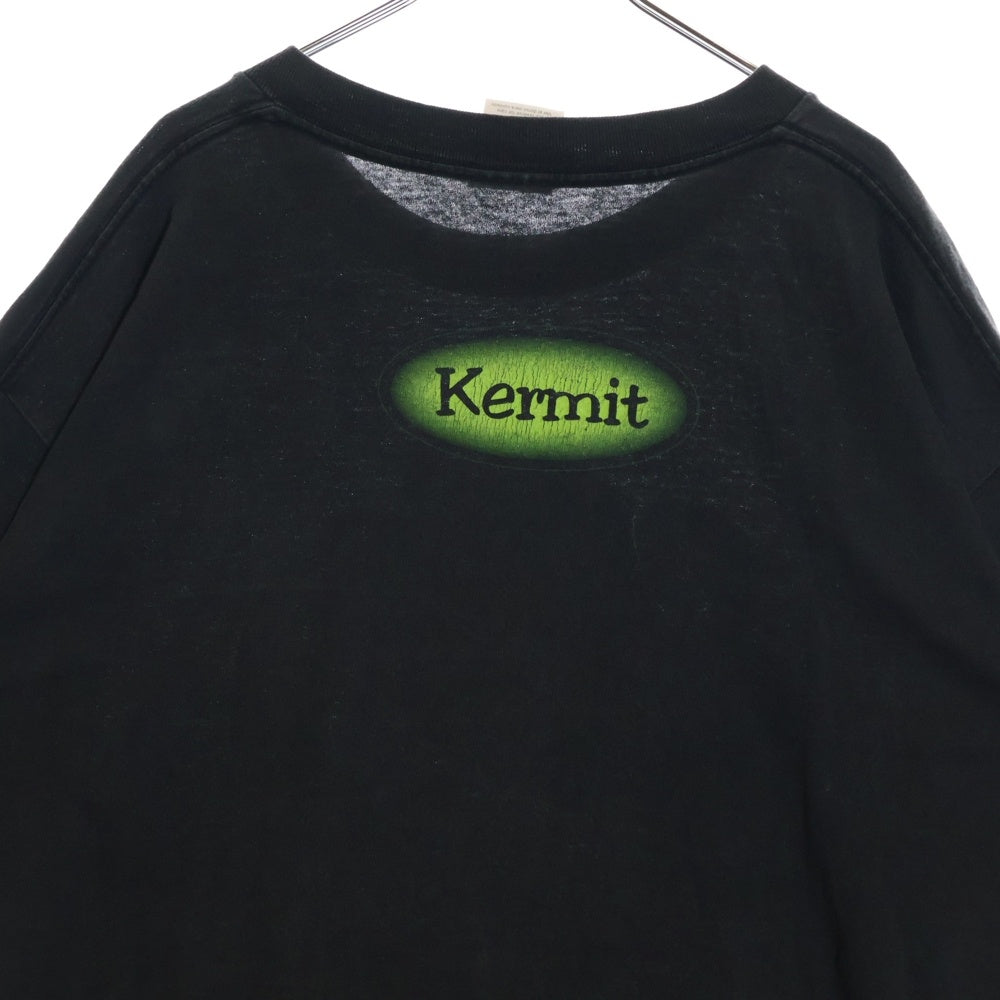 VINTAGE(ヴィンテージ) 90s KERMIT BIG FACE TEE カーミット 両面プリント半袖Tシャツ カットソー ブラック