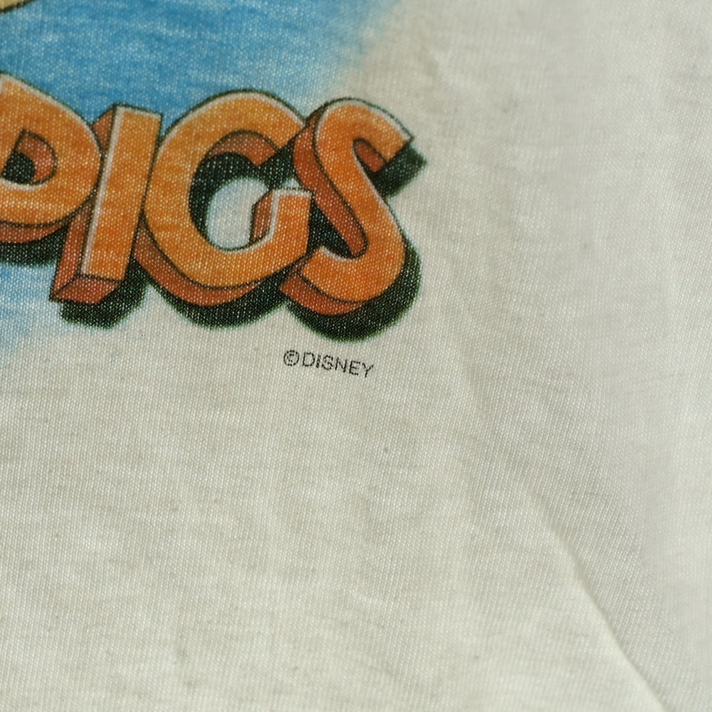 VINTAGE(ヴィンテージ) 90s Three little Pigs TEE 3匹の子豚 フロントプリント半袖Tシャツ カットソー ホワイト