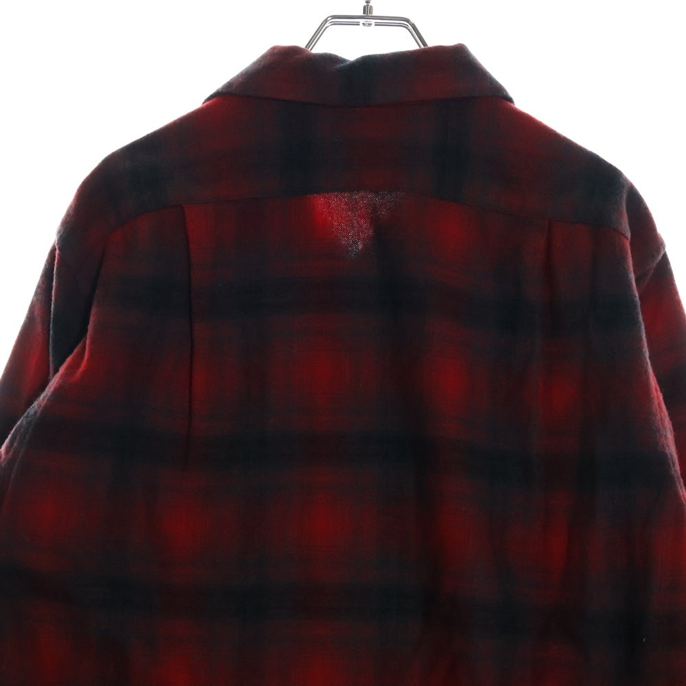 PENDLETON(ペンドルトン) 60s オンブレチェック ウール 長袖シャツ レッド/ブラック