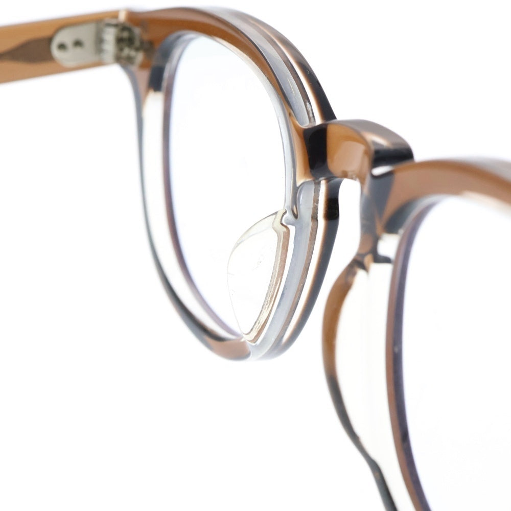 JULIUS TART OPTICAL(ジュリアス タートオプティカル) ウェリントン アイウェア メガネ サングラス 復刻ARNEL PL-002K CRYSTALII 46/22 BROWN
