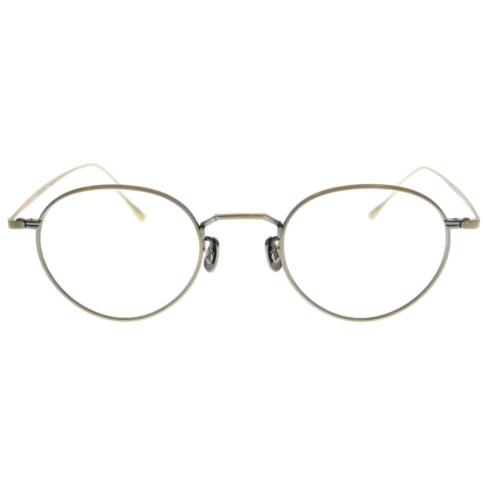 EYEVAN(アイヴァン) 22AW 19th-collection 7285 182 メタルフレーム アイウェア メガネ サングラス アンティーク加工 ゴールド