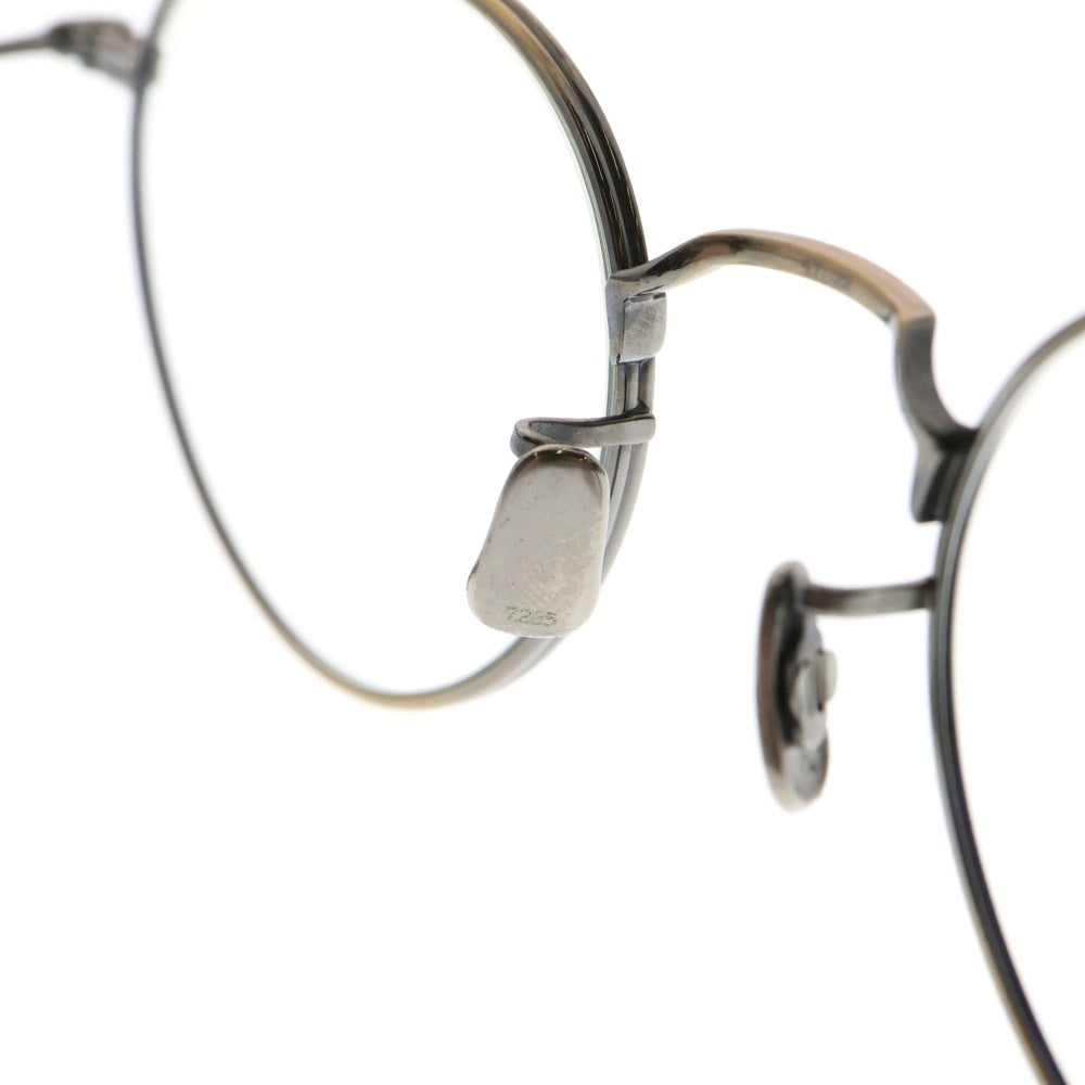 EYEVAN(アイヴァン) 22AW 19th-collection 7285 182 メタルフレーム アイウェア メガネ サングラス アンティーク加工 ゴールド