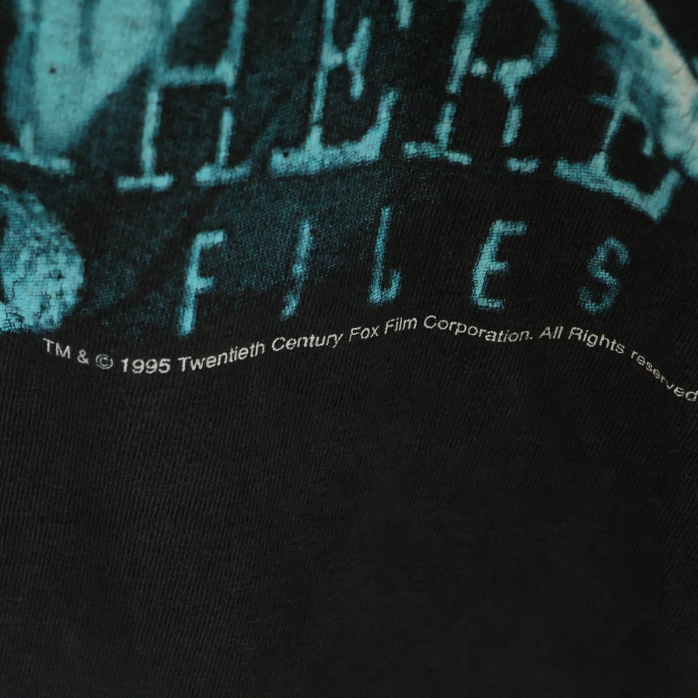 VINTAGE(ヴィンテージ) 90s X FILES エックスファイル 海外ドラマ Tシャツ 半袖カットソー ブラック