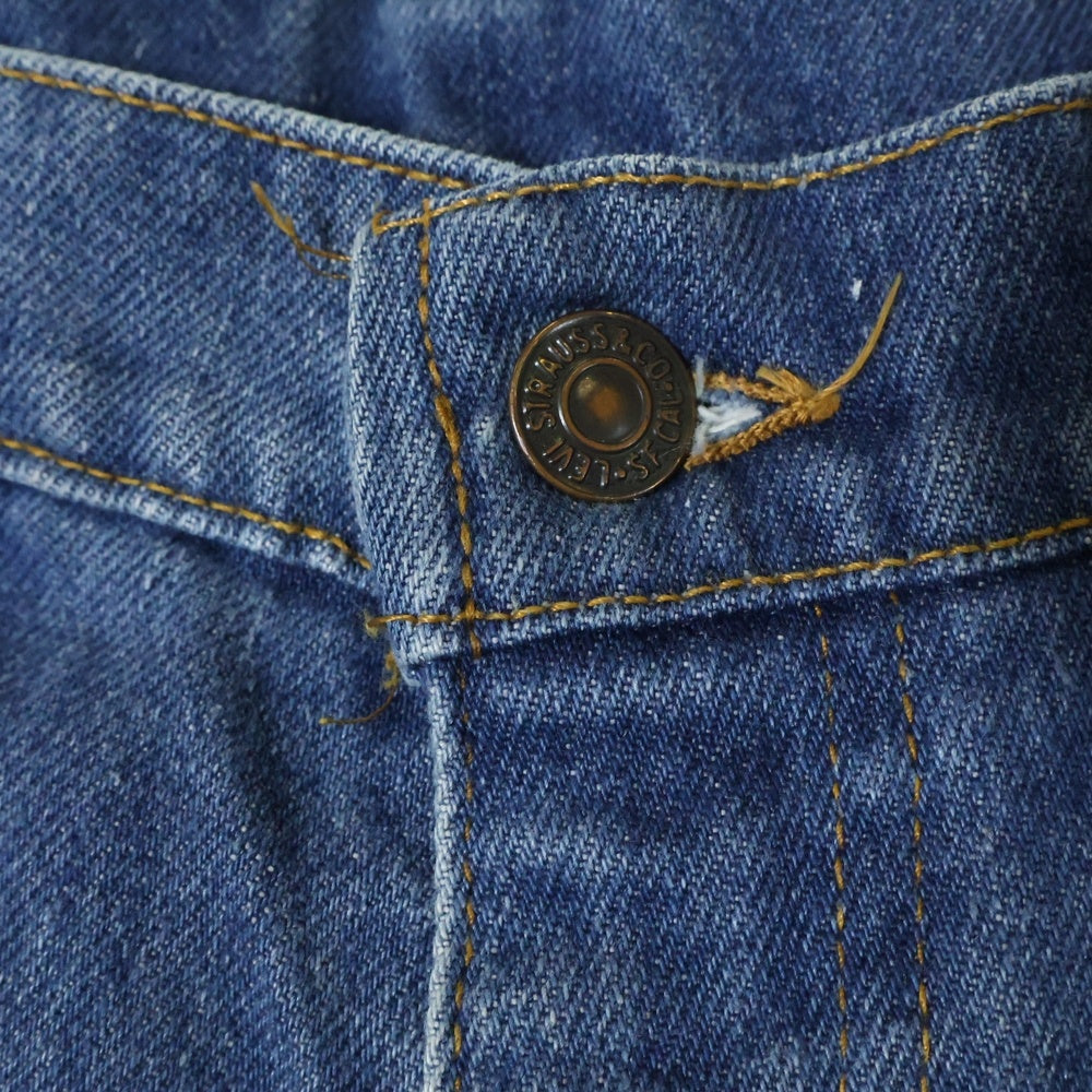 Levi's(リーバイス) 70s MOVIN ON ムービンオン ボタン裏刻印38 79年製 オレンジタブ ブーツカット デニム パンツ インディゴ
