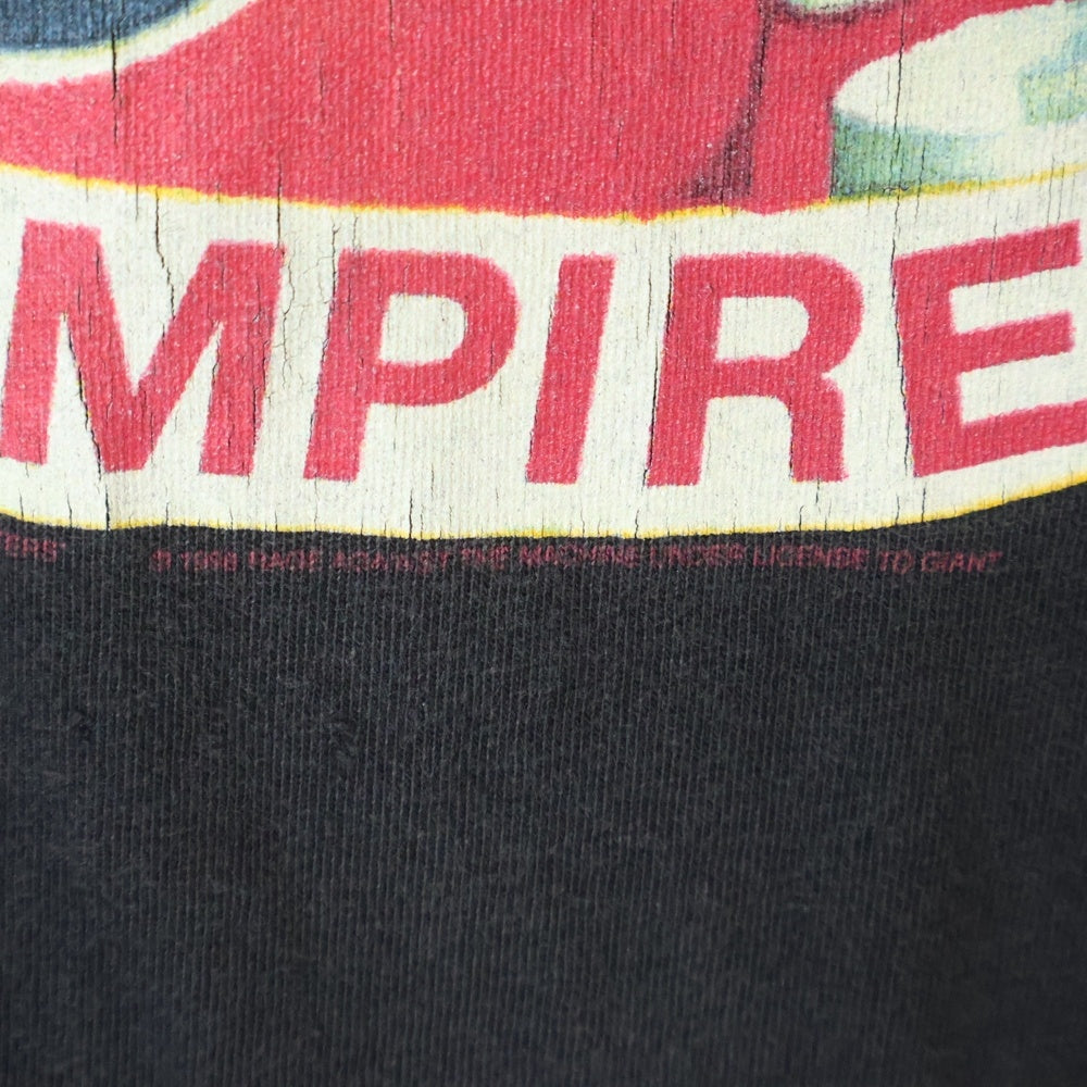 VINTAGE(ヴィンテージ) 90s RAGE AGAINST THE MACHINE EVIL EMPIRE TEE レイジ・アゲインスト・ザ・マシーン バンド 両面プリント半袖Tシャツ カットソー ブラック