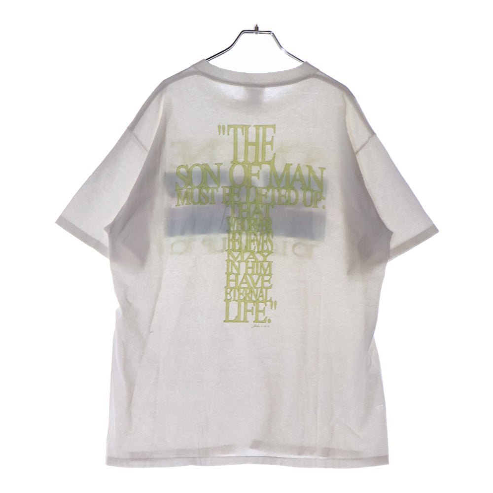 VINTAGE(ヴィンテージ) 90s SOMEONE TO LOOK UP JESUS イエス 両面プリント 半袖Tシャツ カットソー ホワイト