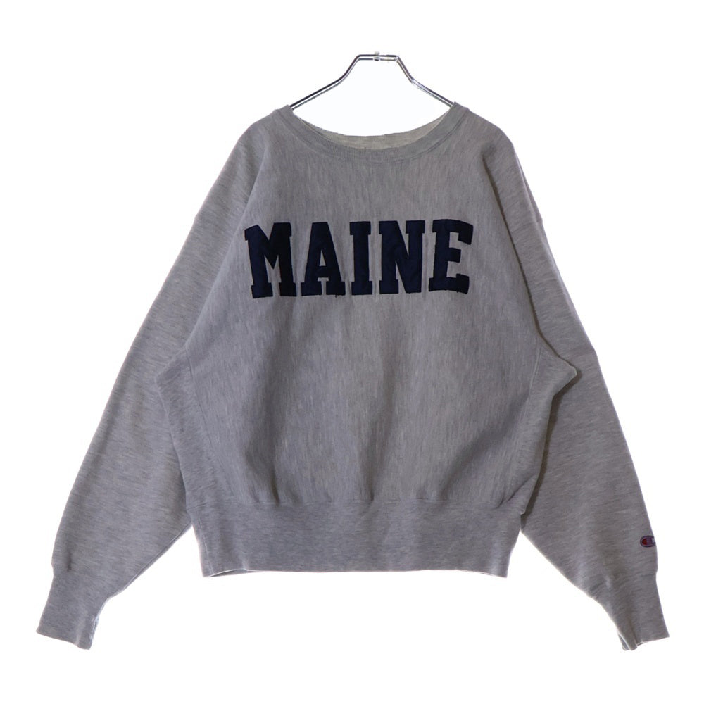CHAMPION(チャンピオン) 90s AUTHENTIC ATHLETIC APPAREL MAINE 長袖 スウェット トレーナー グレー