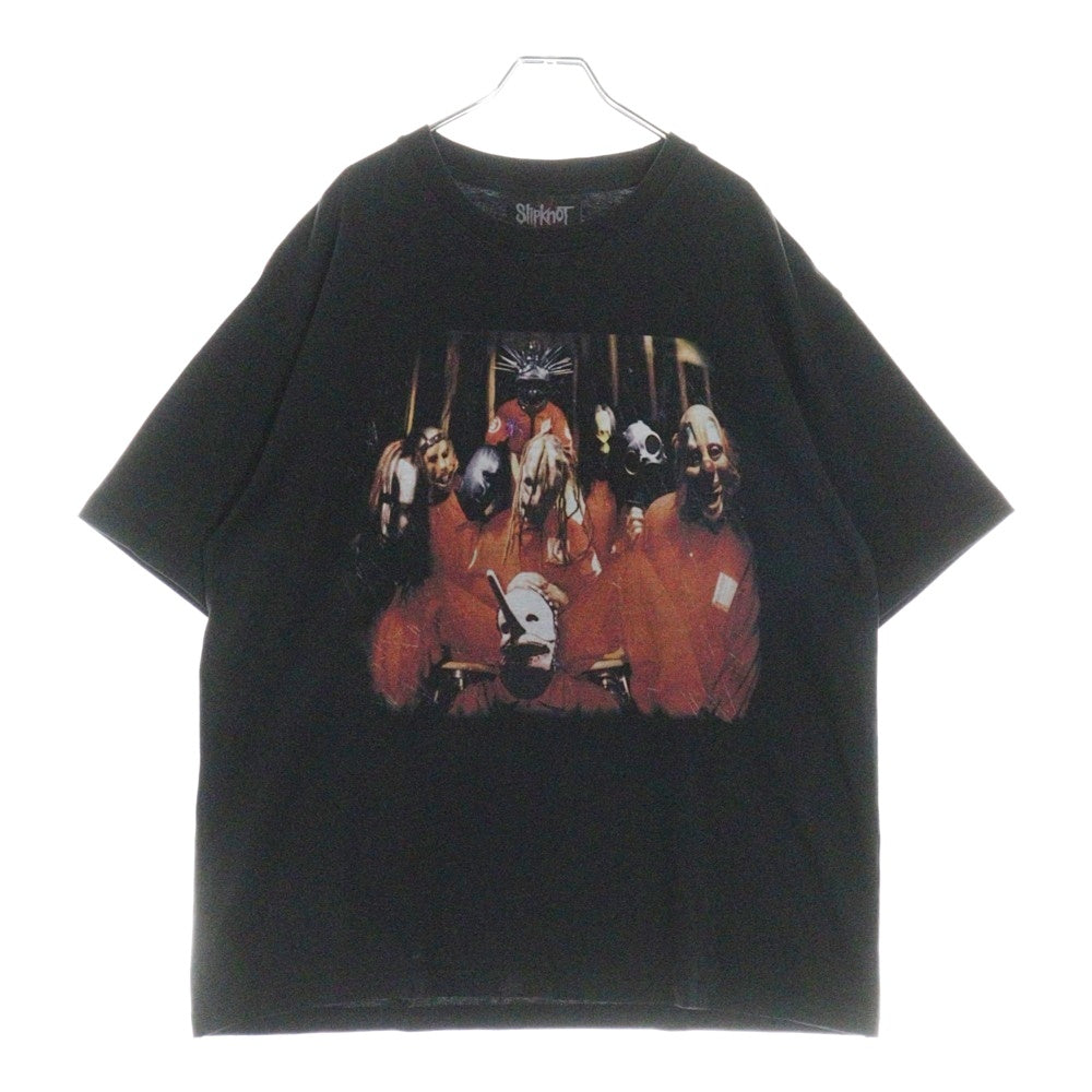 PLEASURES(プレジャーズ) ×Slipknot Special Collaboration スリップノット スペシャル コラボレーション Tシャツ 半袖カットソー ブラック