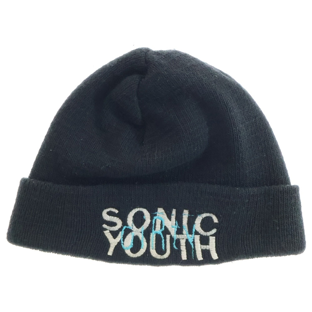 VINTAGE(ヴィンテージ) SONIC YOUTH KNIT BEANIE ソニックユース ニット帽 ビーニー ブラック
