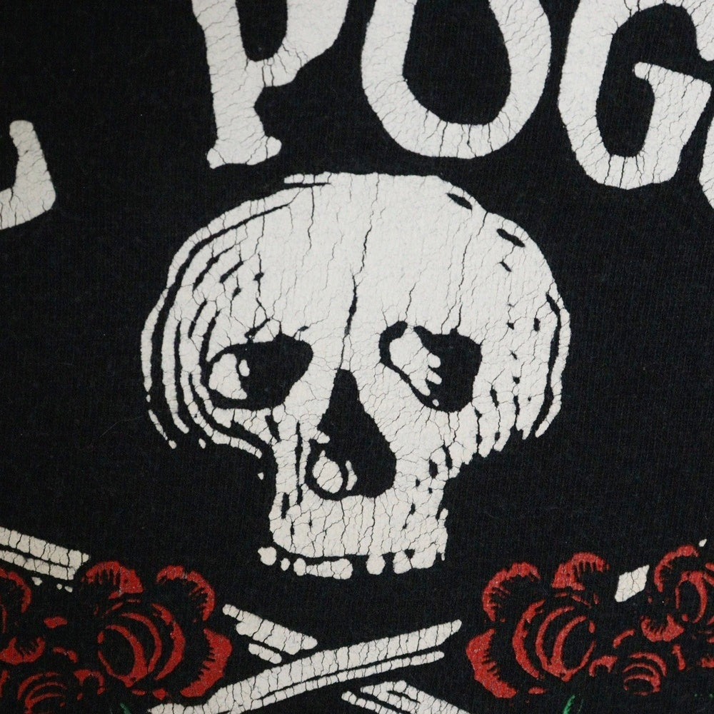 VINTAGE(ヴィンテージ) THE POGUES スカル プリント 半袖Tシャツ カットソー ブラック