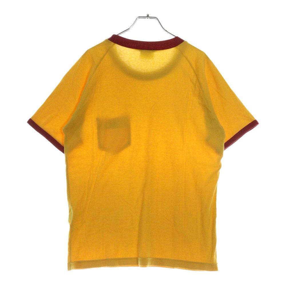 FRED PERRY(フレッドペリー) 80-90s VINTAGE 刺繍 リンガーネック ヒットユニオンタグ 半袖Tシャツ カットソー イエロー