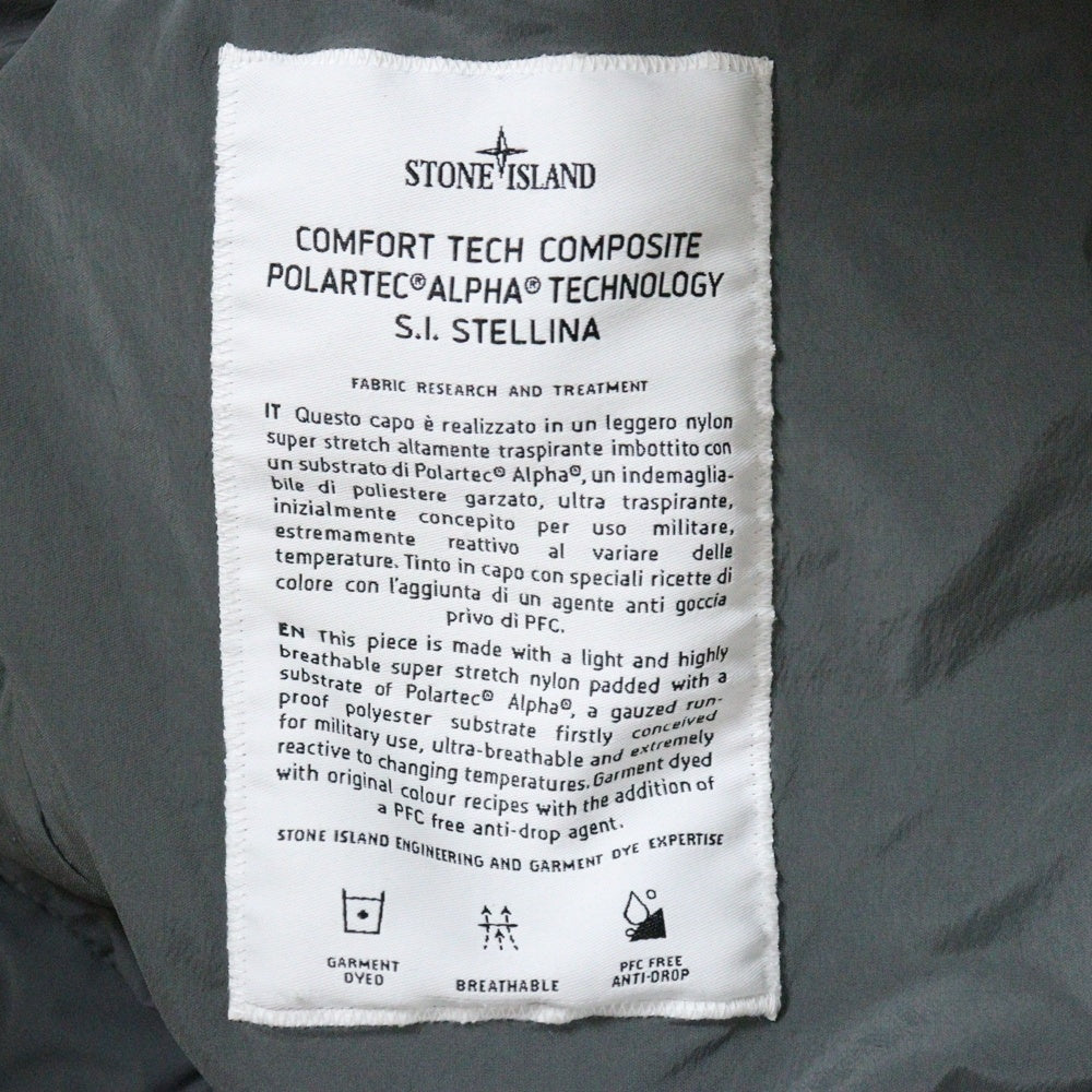 STONE ISLAND(ストーンアイランド) 23AW Stellina Comfort Tech Polartec Alpha Technology Vest ポーラテック ベスト 7915G03G2 グレー