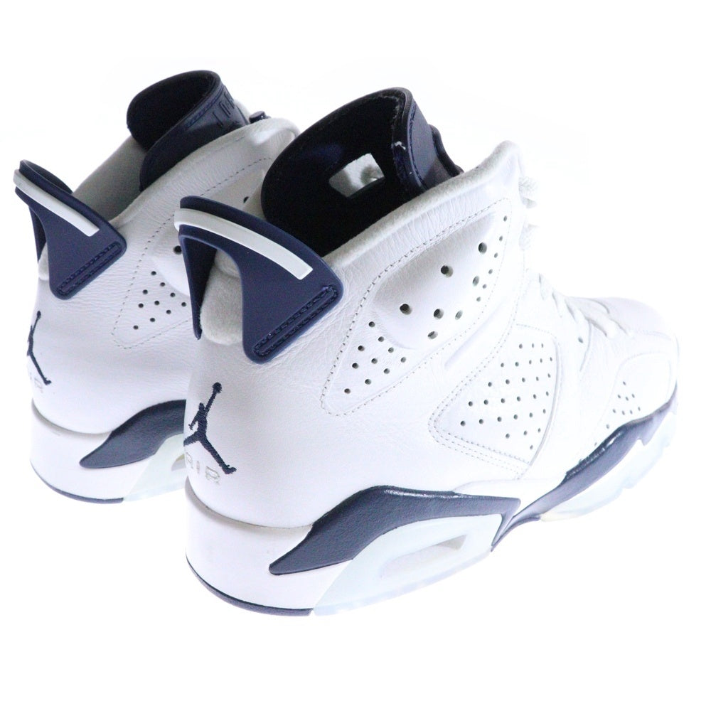 NIKE(ナイキ) AIR JORDAN 6 RETRO Midnight Navy CT8529-141 エアジョーダン6 レトロ ミッドナイトネイビー ハイカットスニーカー ホワイト US9/27.0cm