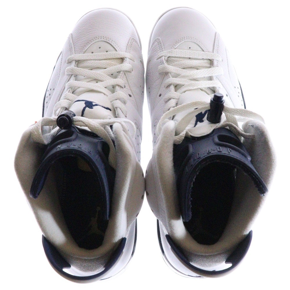 NIKE(ナイキ) AIR JORDAN 6 RETRO Midnight Navy CT8529-141 エアジョーダン6 レトロ ミッドナイトネイビー ハイカットスニーカー ホワイト US9/27.0cm