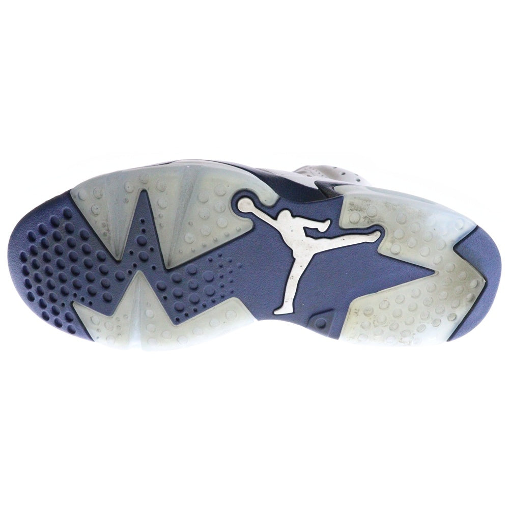NIKE(ナイキ) AIR JORDAN 6 RETRO Midnight Navy CT8529-141 エアジョーダン6 レトロ ミッドナイトネイビー ハイカットスニーカー ホワイト US9/27.0cm